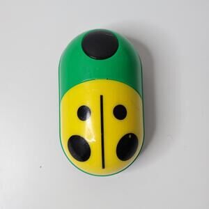Homedics Lady Bug Massager Portable Battery‎ Yellow Green PM-8 Vintage